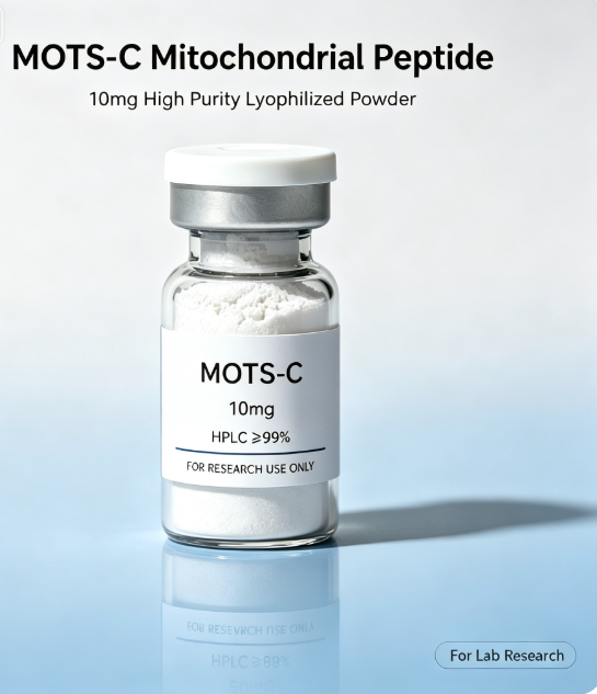 MOTS-C Mitochondrial Derived Peptide Lyophilized Powder 10mg High Purity Fat Loss Anti Aging Improve Endurance