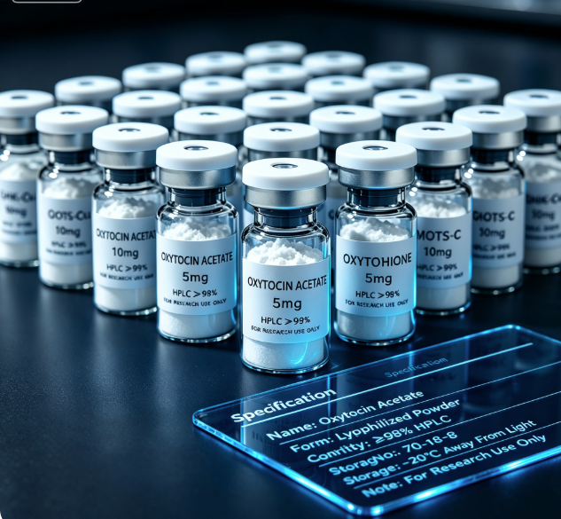 Oxytocin Acetate Peptide Lyophilized Powder High Purity Laboratory Research Raw Material
