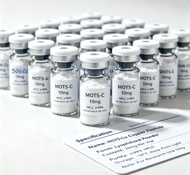 MOTS-C Mitochondrial Derived Peptide Lyophilized Powder 10mg High Purity Fat Loss Anti Aging Improve Endurance